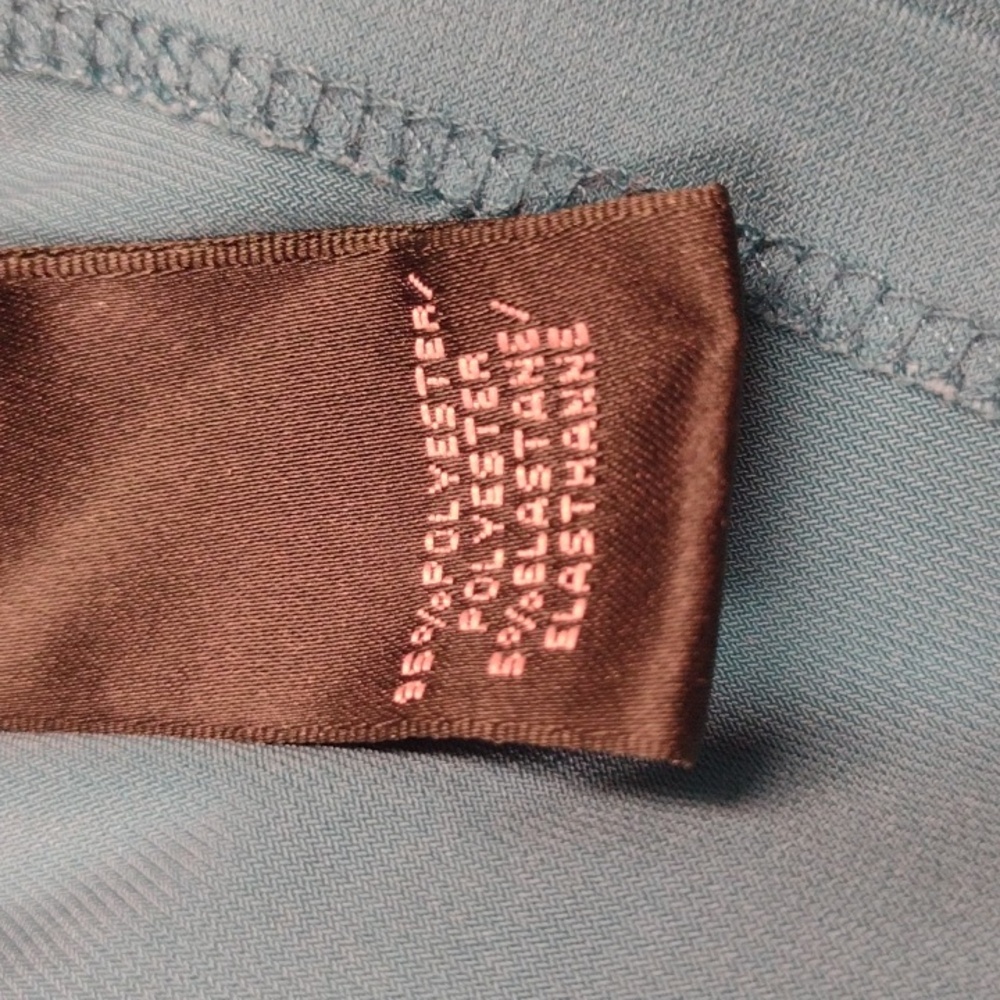 Lauren Ralph Lauren Asymmetrical Ruched Cowl Neck Dress in Blue Green - Picture 14 of 15